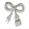 3-Pack Brennenstuhl Plastic Extension Cables, White, Euro Plug, 5 m view 1