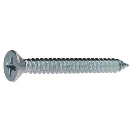 Reidl Countersunk Sheet Metal Screws 2.2 x 13 mm DIN 7982 Steel, Clear Zinc-Plated, 500 pcs.