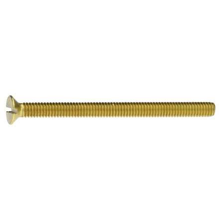 Reidl Slotted Countersunk Machine Screws 5 x 18 mm DIN 963 Plain Brass, 50 pcs.