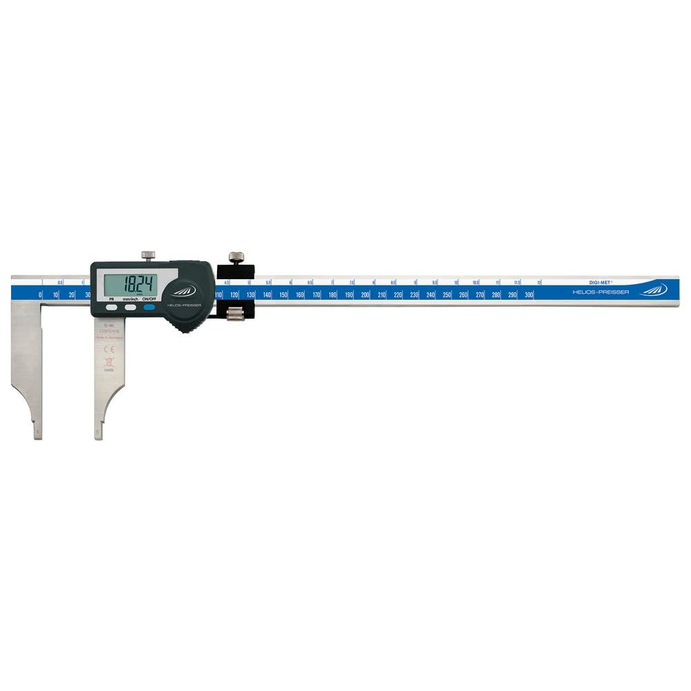 HELIOS-PREISSER 1335522 Digital Workshop Caliper Without Tips, with Fine Adjustment, 300 x 90 mm