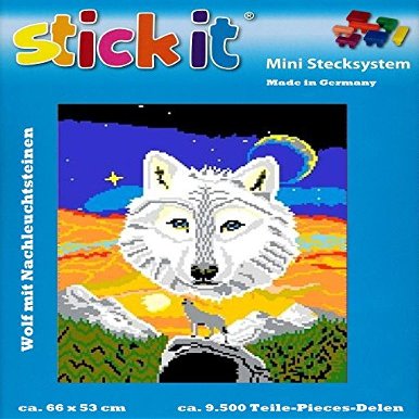 stickit Mini Peg System Wolf with Glow-in-the-Dark Pieces, Approx. 9,500 Pieces, No. 41260