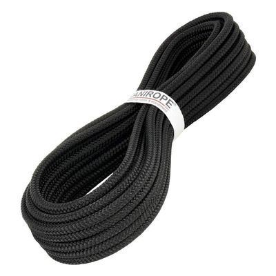 Kanirope MULTIBRAID PP Rope, 10 mm x 30 m, Black (1811), 16-Strand Braided