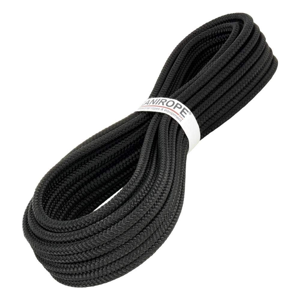 Kanirope MULTIBRAID PP Rope, 10 mm x 30 m, Black (1811), 16-Strand Braided