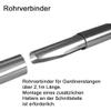 BASIT Curtain Rod, Stainless Steel Look, 20 mm, Single-Track, Wall-Mounted, 400 cm, H50R view 4