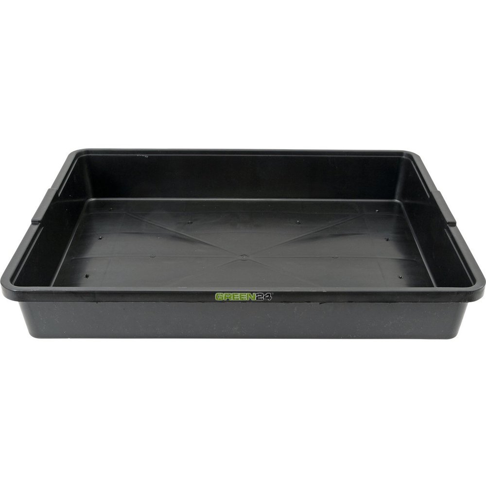 GREEN24 Professional Greenhouse Tray XL 565, Waterproof, 56.5 x 41.5 x 8.5 cm, Black