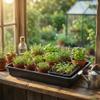 GREEN24 Professional Greenhouse Tray XL 565, Waterproof, 56.5 x 41.5 x 8.5 cm, Black view 3