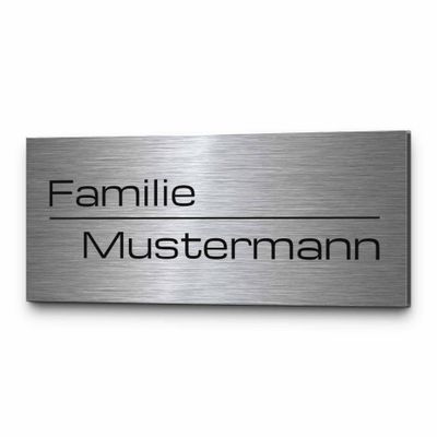 Personalized Stainless Steel Door Sign with Engraving, from 8 x 3.5 cm
