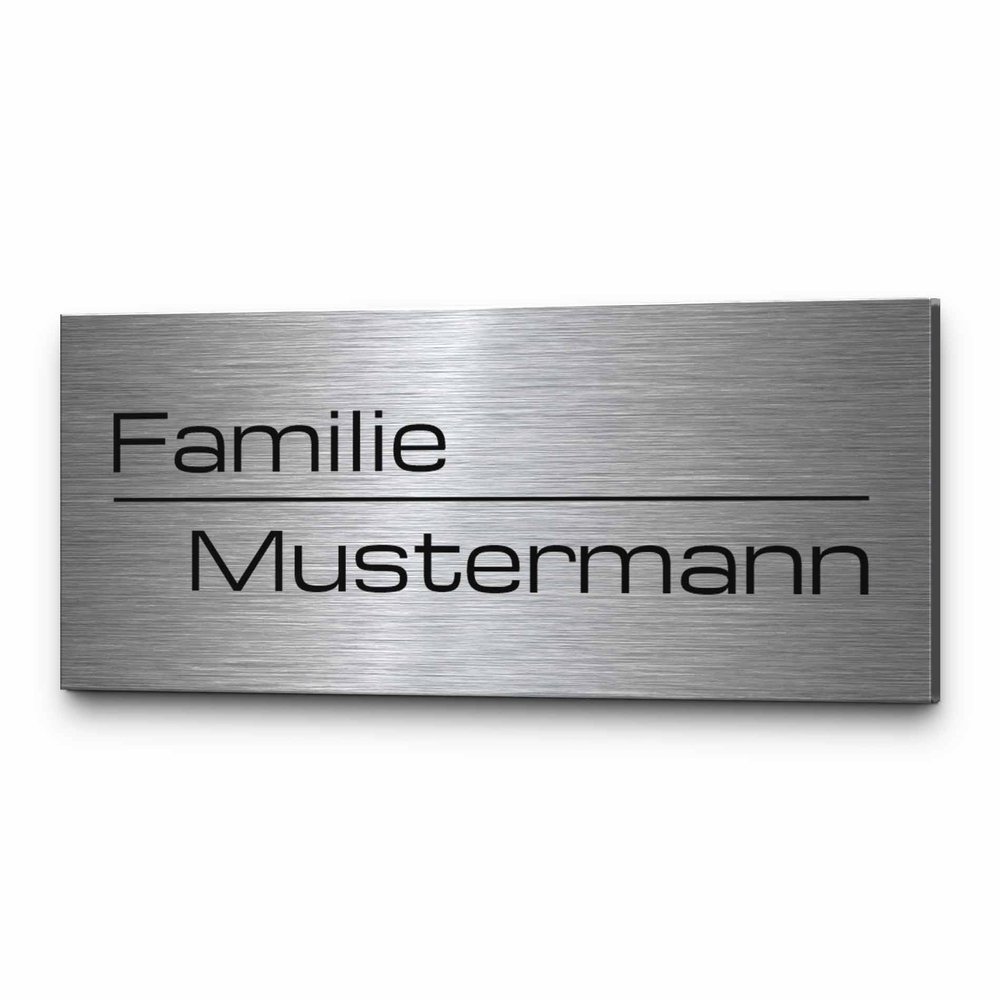 Personalized Stainless Steel Door Sign with Engraving, from 8 x 3.5 cm