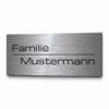 Personalized Stainless Steel Door Sign with Engraving, from 8 x 3.5 cm view 1