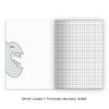 Kartenkaufrausch 4 DIN A5 School Notebooks, Red, Grid 7, Cool Shark view 2