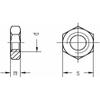Reidl Hex Nuts with Chamfer M2.6 DIN 439 A4 Plain, 10 pcs. view 4