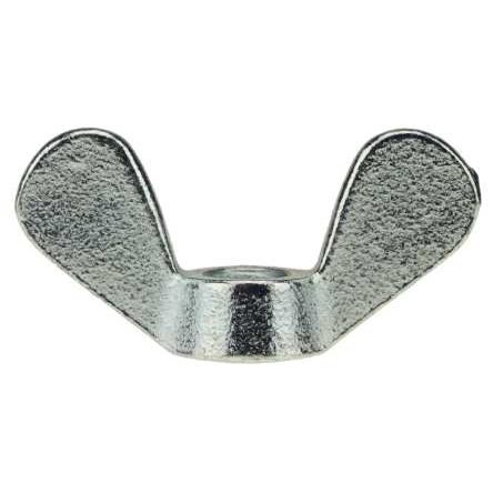Reidl M8 Wing Nut, DIN 315, Malleable Cast Iron, Clear Zinc-Plated, 1 Piece