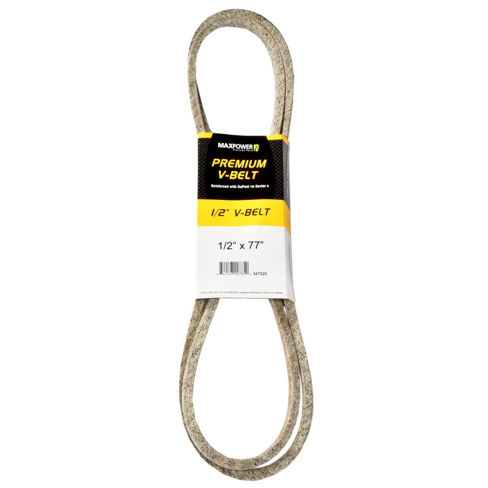 MAXPOWER 347520 Kevlar-Reinforced V-Belt, 1/2" x 77", 4L770, Outer Length 1960 mm
