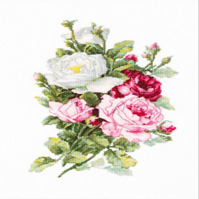 Luca-S Rose Bouquet Counted Cross-Stitch Kit