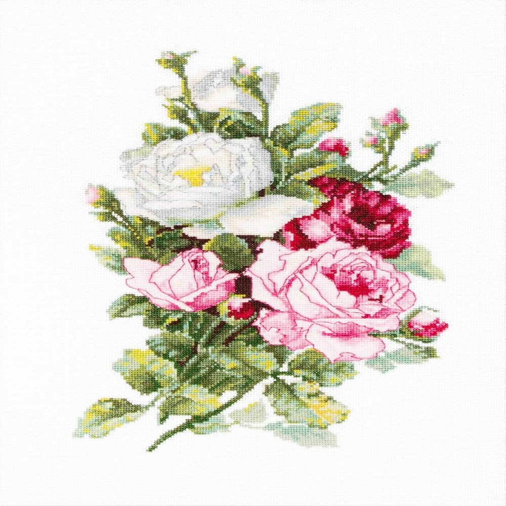 Luca-S Rose Bouquet Counted Cross-Stitch Kit