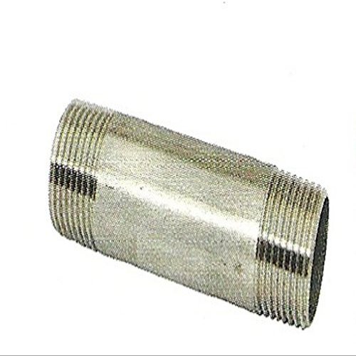 Galvanized Malleable Cast Iron Threaded Pipe Nipple, 1" x 80 mm