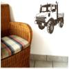 Samunshi Off-Road Truck Wall Decal, 90 x 75 cm, Dark Red view 2