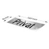 Trschilder24 PVC Door Sign "Men" 160 x 40 mm Silver/Black Self-Adhesive view 4