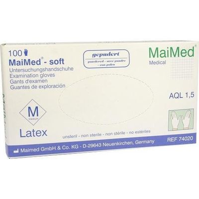 MAIMED soft Non-Sterile Examination Gloves, Size M, 100 Count
