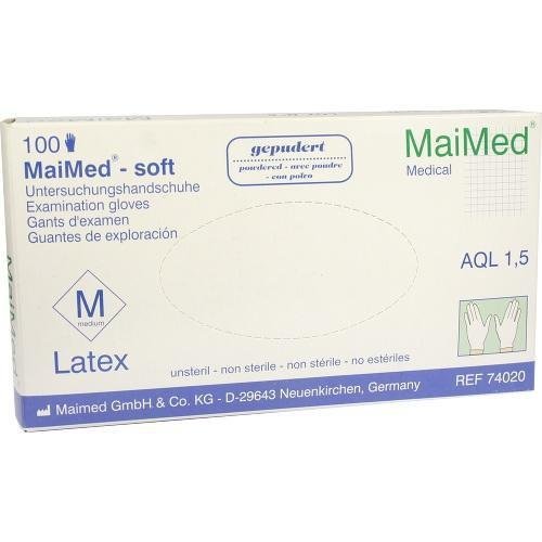 MAIMED soft Non-Sterile Examination Gloves, Size M, 100 Count
