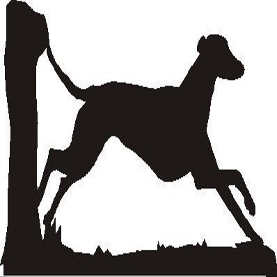 Lurcher Running Hanging Basket Bracket