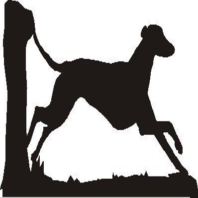 Lurcher Running Hanging Basket Bracket