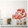 Samunshi Hot Rod Classic Car Wall Decal, Hazelnut Brown, 160 x 94 cm view 3