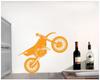Samunshi Motocross Motorcycle Wall Decal, 130 x 79 cm, Aubergine view 2