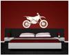 Samunshi Motocross Motorcycle Wall Decal, 130 x 79 cm, Aubergine view 3