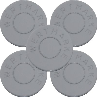 300 Gray Value Tokens, 30 mm, Double-Sided "Wertmarke" Inscription