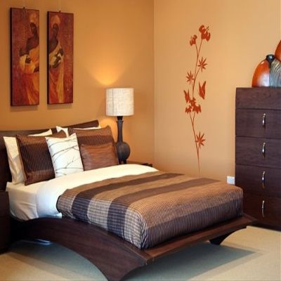 Wandtattooladen Wall Decal – Perennial with Butterflies, 39 x 140 cm, Dark Red