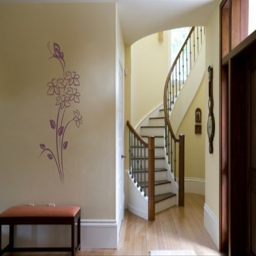 Wandtattooladen Wall Decal - Floristika, Size: 47 x 110 cm, Color: Walnut Brown