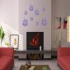 Wandtattooladen Hibiscus Flower Wall Decal Set 1, 20–40 cm, Light Blue view 1