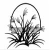Wandtattooladen Wall Decal – Grasses at Sunset, 90 × 72 cm, Lime Green view 2