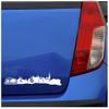 Samunshi Schwerin Skyline Sticker, 15 × 2.9 cm, Gray view 3