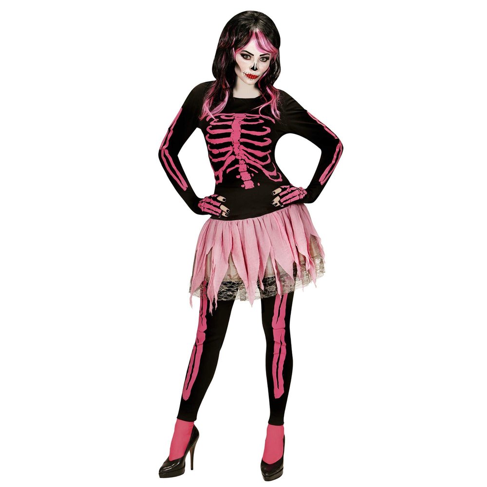 W WIDMANN MILANO Party Fashion Pink Skeleton Costume