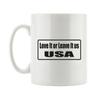 Pixxprint J.Roxx Love it or Leave us USA Fun Mug, Approx. 300 ml view 1