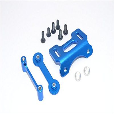 GPM Aluminum Adjustable Wing Mount for Tamiya DT-03, Blue, 1 Set