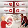 XFasten Double-Sided Removable Carpet Tape, 2 in x 20 yd (50.8 mm x 18.28 m), Single Roll view 2