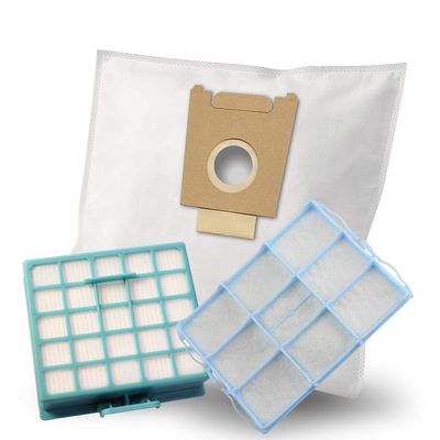 30x MisterVac Vacuum Bags + HEPA and Motor Filters Compatible with Siemens VS06C110/03-09 synchropower