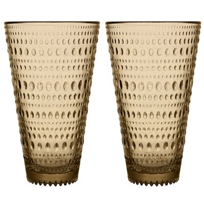 Iittala 1018764 Kastehelmi Drinking Glasses, 30 cl, Set of 2, Dessert