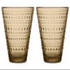 Iittala 1018764 Kastehelmi Drinking Glasses, 30 cl, Set of 2, Dessert view 1