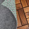 Primaflor Green Gray Artificial Grass Rug 133 x 1450 cm | By-the-Meter | 8 mm | UV-Stabilized | Water-Permeable | Balcony Rug with Studded Backing | Fast-Drying Outdoor Flooring for Balcony and Patio view 3