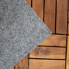 Primaflor Green Gray Artificial Grass Rug 133 x 1450 cm | By-the-Meter | 8 mm | UV-Stabilized | Water-Permeable | Balcony Rug with Studded Backing | Fast-Drying Outdoor Flooring for Balcony and Patio view 4