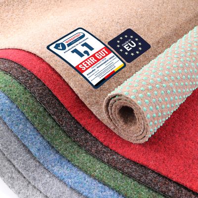 Primaflor Green Beige Artificial Grass Carpet 400 x 1100 cm | By the Meter | 8 mm | UV-Stabilized | Water-Permeable | Balcony Carpet with Nubs | Quick-Drying Outdoor Flooring