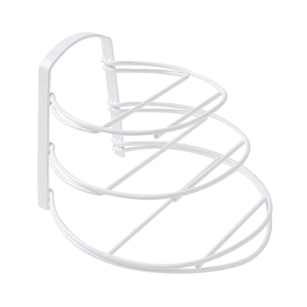 Compactor PERTH Pot Rack - Size M, White Metal Wire, 31 x 29 x 22.5 cm