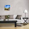 Wallario Acrylic Wall Art, 50 x 50 cm, Floating Appearance – Tree Trunk in a River Between Mountains and Forests view 3