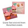 60 Cupcake Birthday Invitations with Custom Text view 2