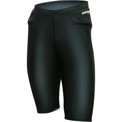 KOMPERDELL Men's Protective Shorts, Black, XXL