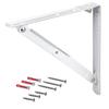 Gedotec Folding Bracket, 400 mm, White Matte Steel, 75 kg per Pair view 1